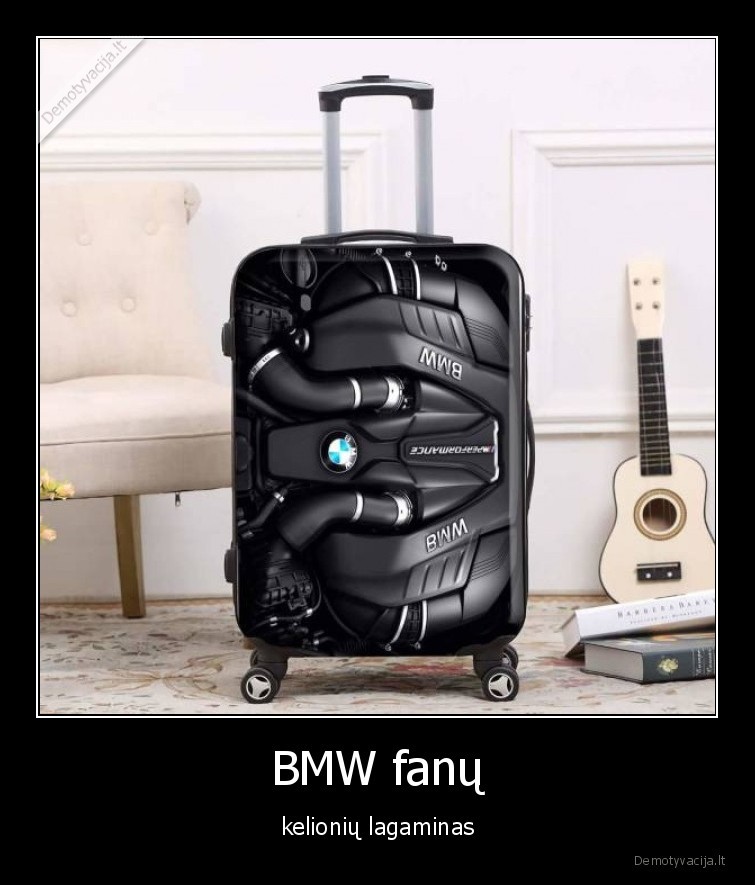 BMW fanu kelioniu lagaminas