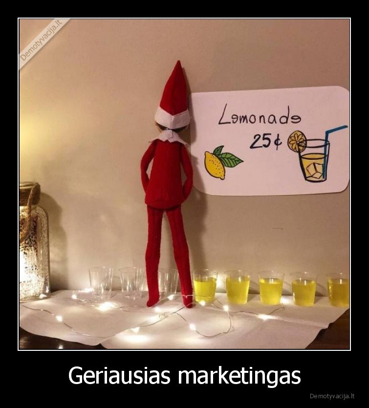 marketingas,limonadas,elfas