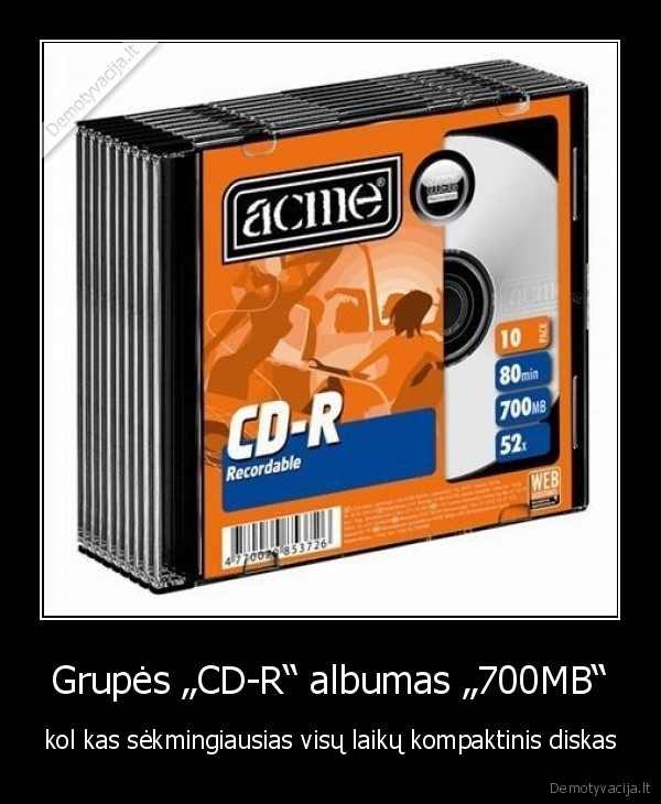 Grupės „CD-R“ albumas „700MB“