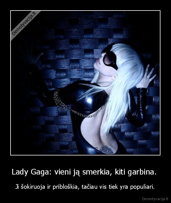 Lady Gaga: vieni ją smerkia, kiti garbina. 