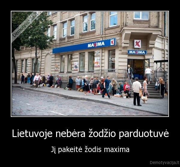 Lietuvoje nebėra žodžio parduotuvė
