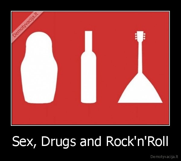Sex, drugs, rock'n'roll sticker
