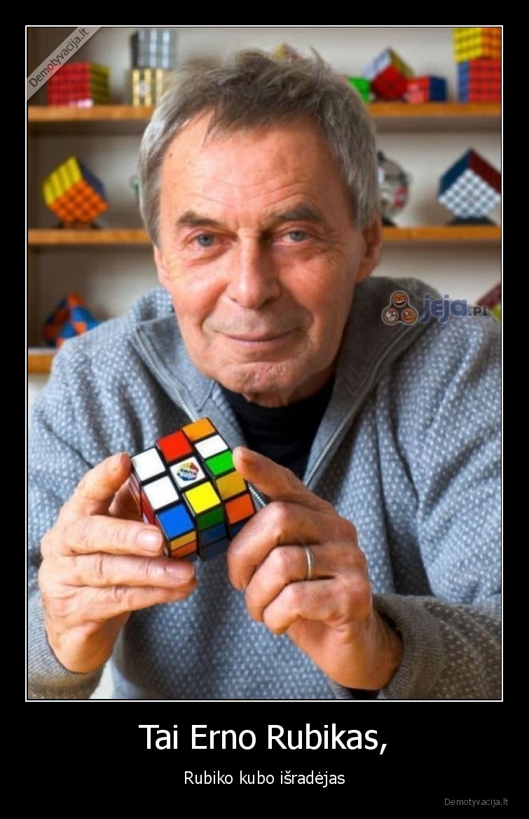 Tai Erno Rubikas Rubiko kubo isradejas